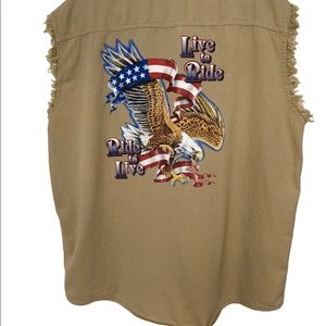 Men’s Live To Ride distressed shirt size XLG